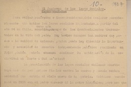 El fantasma de las leyes sociales