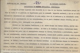 Poblaciones de chacritas familiares