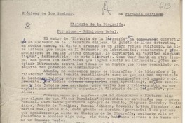 Historia de la biografía