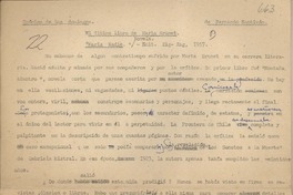 El último libro de Marta Brunet