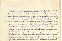 [Carta] [1947?] mar. 19, [Chile] [a] [Gabriela Mistral], [Estados Unidos?]