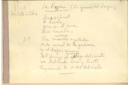 La roza : (La quema del bosque)