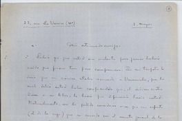[Carta entre 1915 y 1920] may. 3 Paris, Francia [a] Joaquín Edwards Bello
