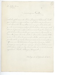 [Carta] 1953 sep. 30, Santiago, Chile [a] Joaquín Edwards Bello