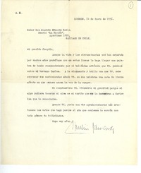 [Carta] 1936 ene. 14, Londres, Inglaterra [a] Joaquín Edwards Bello, Santiago, Chile