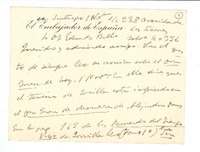 [Tarjeta] c.1935 nov. 1, Santiago, Chile [a] Joaquín Edwards Bello