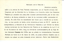 [Carta] 1956?, Santiago, Chile [a] Joaquín Edwards Bello