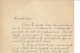 [Carta entre 1945 y 1950] Valparaíso, Chile [a] Joaquín Edwards Bello