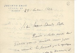[Carta] 1926 jul. 28, Madrid, España [a] Joaquín Edwards Bello