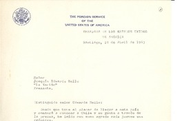 [Carta] 1963 abr. 19, Santiago, Chile [a] Joaquín Edwards Bello