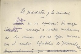 El periodista y la sociedad