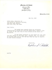 [Carta] 1958 may. 26, New York [a] Doris Dana, New York