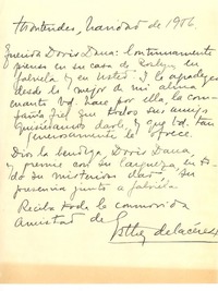[Carta] 1956 diciembre, Montevideo, Uruguay [a] Doris Dana, [New York]