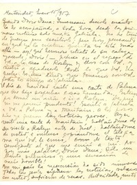 [Carta] 1957 ene. 15, Montevideo, Uruguay [a] Doris Dana, [New York]