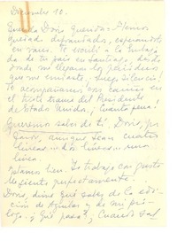 [Carta] [1963] dic. 10 [Montevideo, Uruguay] [a] Doris Dana, [New York]