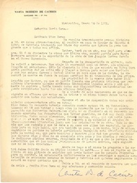 [Carta] 1971 ene. 10, Montevideo, Uruguay [a] Doris Dana, [New York]