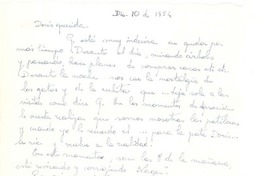[Carta] 1954 dic. 10, New Orleans [a] Doris Dana, [New York]