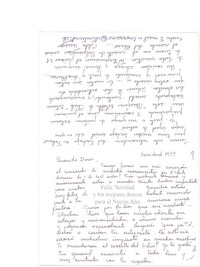 [Carta] 1999, [diciembre], Viña del Mar, Chile [a] Doris Dana, [Florida]