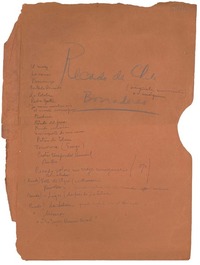 [Índice de Recado de Chile, borradores]