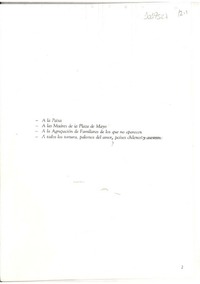 Canto a su amor desaparecido