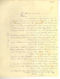 [Carta] 1933 may. 5, San Antonio, Chile [a] Luis Omar Cáceres