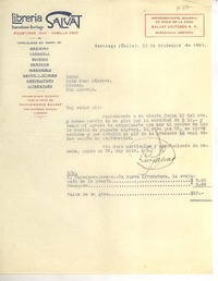 [Carta] 1928 dic. 15, Santiago, Chile [a] Luis Omar Cáceres, San Antonio, Chile