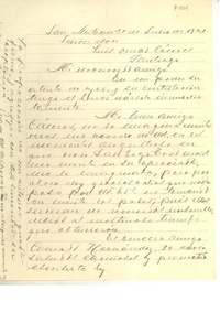 [Carta] 1931 jul. 32, San Antonio, Chile [a] Omar Cáceres, Santiago, Chile