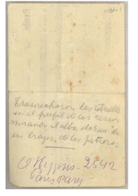 [Recibo] 1942 ago. 29, Santiago, Chile [a] Omar Cáceres