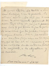 [Carta] [1937] Santiago, Chile [a] Armando Benavente