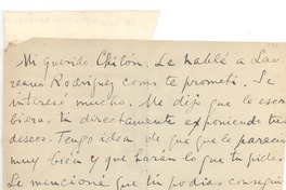 [Carta] [1937] Santiago, Chile [a] Armando Benavente