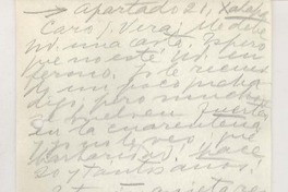 [Carta] [1950], Veracruz, México [a] José Santos González Vera