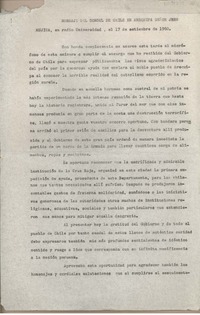 Mensaje del cónsul de Chile en Arequipa