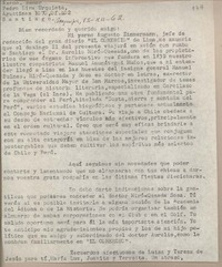 [Carta] 1962 diciembre 13, Arequipa, Perú [a] Pedro Lira Urquieta, Santiago, Chile