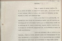 [Carta] 1962 julio 6, Santiago, Chile [a] Juan Mujica, Arequipa, Perú