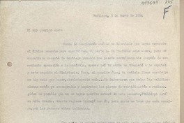 [Carta] 1964 marzo 3, Santiago, Chile [a] Juan Mujica, Lima, Perú