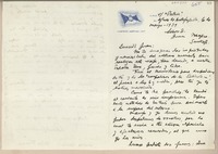 [Carta] 1939 mayo 6, a bordo de "Patria", Antofagasta, Chile [a] Juan Mujica, Santiago
