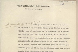 [Carta] 1940 mayo 24, Santiago, Chile [a] Juan Mujica de la Fuente