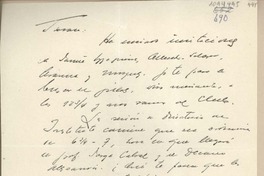 [Carta] [1967] noviembre 27, Santiago, Chile [a] Juan Mujica