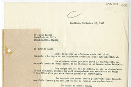 [Carta] 1945 diciembre 26, Arequipa, Perú [a] Juan Mujica, Bahía Blanca, Argentina