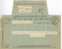 [Telegrama] 1971 octubre 22, Paris, Francia [a] Pablo Neruda  [manuscrito] François Perroux.