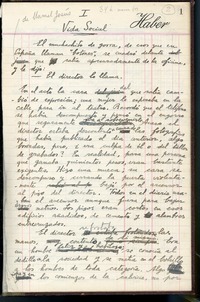 Omnibus : I Vida social [manuscrito] Joaquín Edwards Bello.