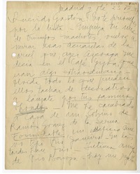 [Carta] 1951 julio 23, Madrid, España [a] Gastón [Castelló Bravo]  [manuscrito] Stella Corvalán.