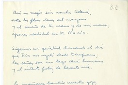 [Así es mejor sin nombre...]  [manuscrito] Hugo Montes.