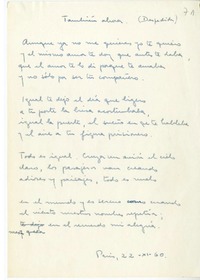 También ahora  [manuscrito] Hugo Montes.