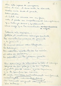 [Un cielo espeso de campanas...]  [manuscrito] Hugo Montes.