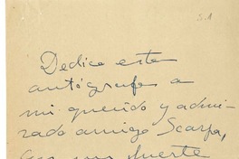 Autógrafo  [manuscrito] Rafael Morales.