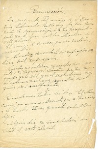 Resurrección  [manuscrito] Tulio Morán