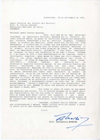 [Carta] 1992 septiembre 28, Montevideo, Uruguay [a] Mario Farias Andrade  [manuscrito] Rubinstein Moreira.