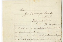 [Carta] [1916] Santiago, Chile [a] Julio Munizaga  [manuscrito] María Monvel.