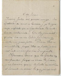 [Carta] [1914] junio 5, Santiago, Chile [a] Julio Munizaga  [manuscrito] María Monvel.
